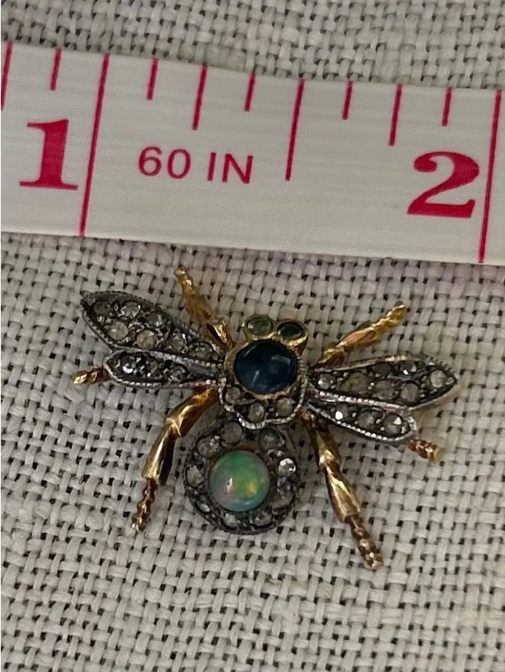 Antique Insect Natural Gems Victorian Pendant - Picture 8 of 14